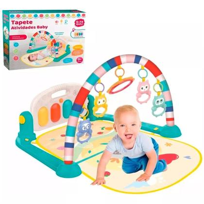Imagem de Tapete de Bebê Musical Infantil Azul Piano Guta Guti Dm6748