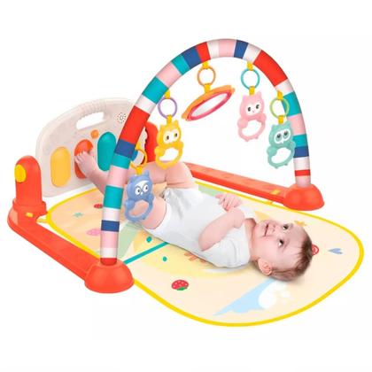 Imagem de Tapete de Bebê Musical Infantil Laranja Piano Guta Guti 6749