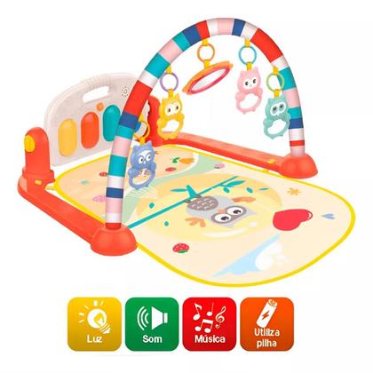Imagem de Tapete de Bebê Musical Infantil Laranja Piano Guta Guti 6749