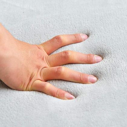 Imagem de Tapete de berçário Loartee Coral Velvet 200x300cm cinza para criança