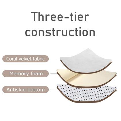 Imagem de Tapete de berçário Loartee Coral Velvet 200x300cm cinza para criança