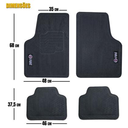 Imagem de Tapete De Borracha Automotivo Bordado Fiat Palio 06