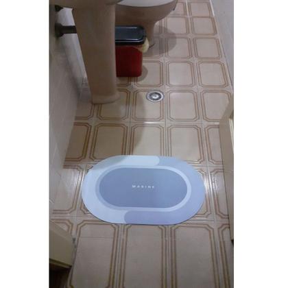 Imagem de Tapete De Borracha Marine Absorvente Antiderrapente 60 cm Cor:Cinza Claro