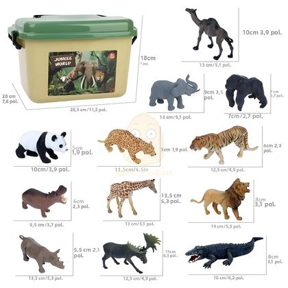 Imagem de Tapete De Brincar Infantil Com Animais Da Selva E Zoológico, Com Panda, Leão, Tigre, Girafa,