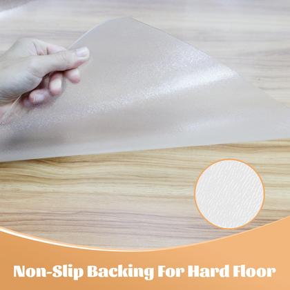 Imagem de Tapete de cadeira de escritório KMAT Easy Glide para piso de madeira 90x120cm