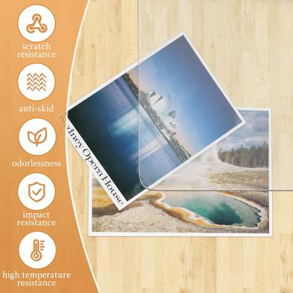 Imagem de Tapete de cadeira de escritório KMAT Easy Glide para piso de madeira 90x120cm