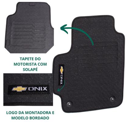 Imagem de Tapete De Carro Jogo Inteiriço 3p Onix Gm 2020 A 2023