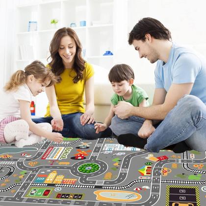 Imagem de Tapete de carro Play Mat GOJAGOT Educational Learn Road Traffic