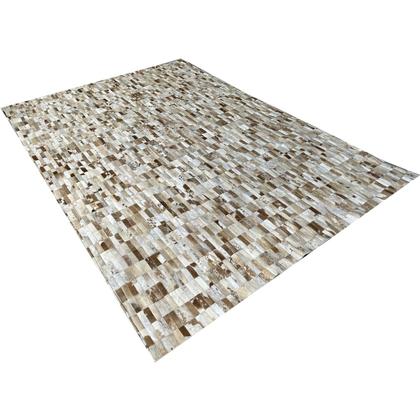 Imagem de Tapete de couro bege malhado 2,00x3,00 s/b peça 3x9cm
