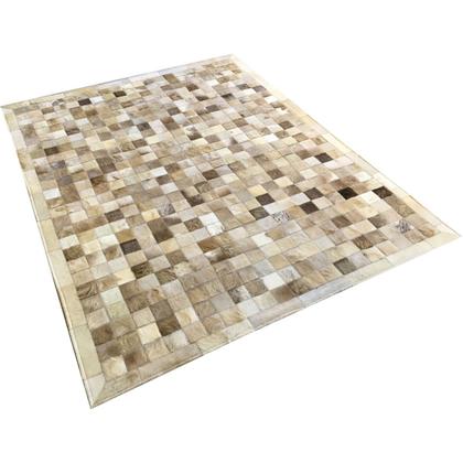 Imagem de Tapete De Couro Cinza Natural 1,50x2,00 Com Bordas