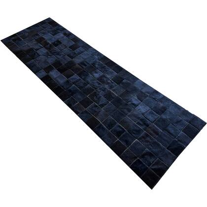 Imagem de Tapete De Couro Passadeira preto natural 0,70x2,30 S/b pç 10