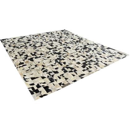 Imagem de Tapete de couro preto branco salino amarelo 3,00x3,50 c/b