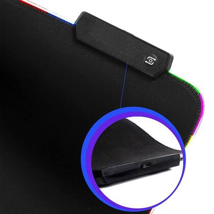 Imagem de Tapete de mouse RGB para jogos - Mousepad grande de LED
