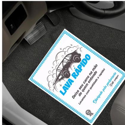 Imagem de Tapete de papel para Carros Papel Offset Biodegradável, Limpeza Eficiente.