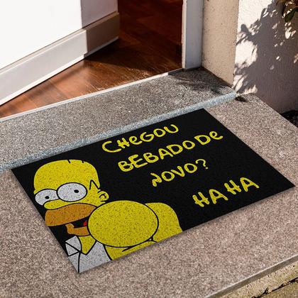 Imagem de Tapete De Porta Capacho Divertido  Homer Simpsom Bêbado