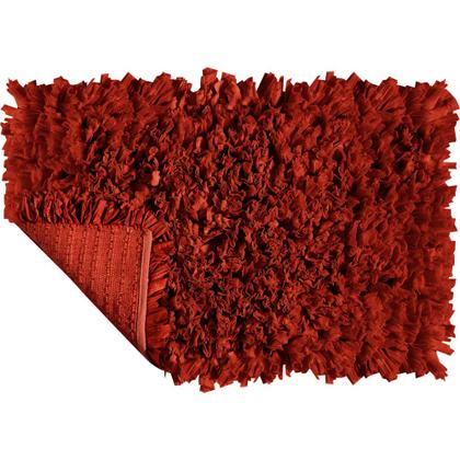 Imagem de Tapete De Quarto Retangular Vizapi Satara Vz1130 100X150Cm Vermelho Flame