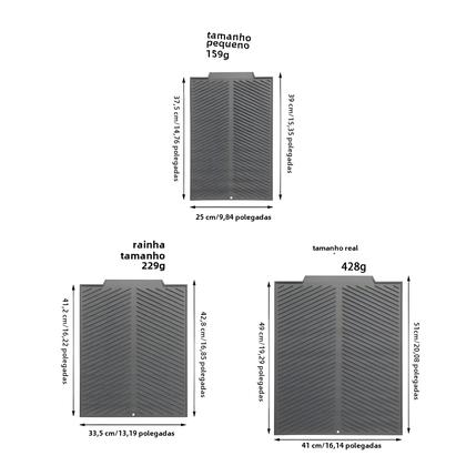 Imagem de Tapete de Secagem de Prato Dobrável de Silicone - Grande, Ecológico e Resistente