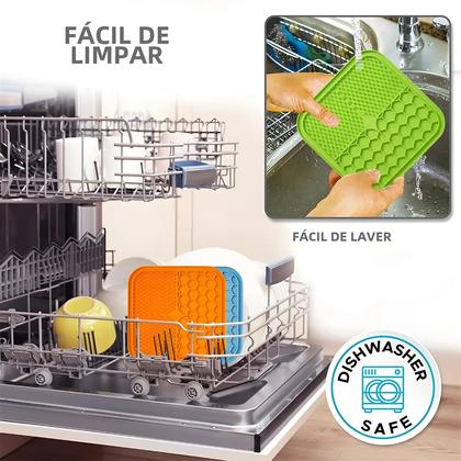 Imagem de Tapete de Silicone para Alimentação Lenta de Cães - Placa Anti-Engasgo