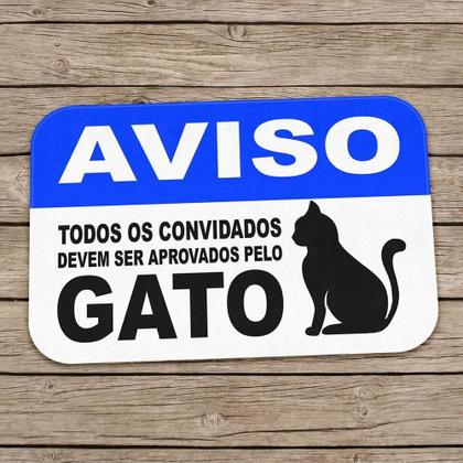 Imagem de Tapete Decorativo Aprovados Pelo Gato