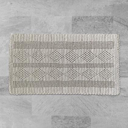 Imagem de Tapete em Crochê Retangular 100% Algodão Para Sala/Quarto