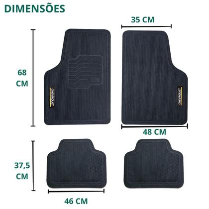 Imagem de Tapete Emborrachado Universal Chevrolet Prisma Onix Classic Corsa Monza