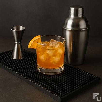 Imagem de Tapete Escorredor de Copos Serviço Apoio Balcão Bartender Bar Mats 15x30cm Silicone Uny Home