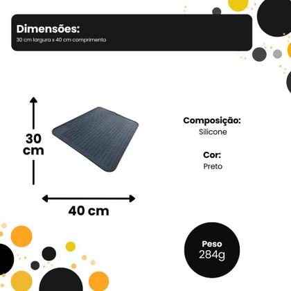 Imagem de Tapete Escorredor de Silicone 40 cm