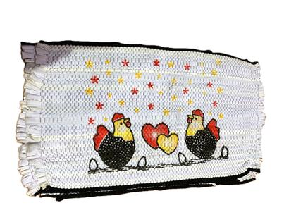 Imagem de Tapete estampado trançado de porta entrada cozinha banheiro resistente