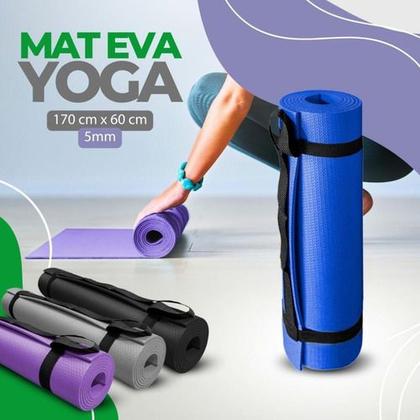 Imagem de Tapete Eva 170x60cm 5mm Yoga Pilates Alongamento Fitness