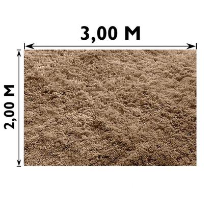Imagem de Tapete Furry Bege Casa Dona 200x300