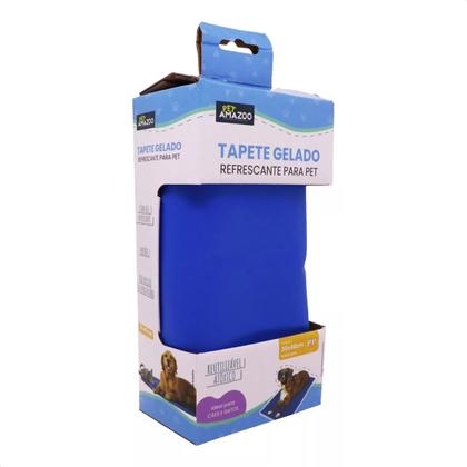 Imagem de Tapete Gelado Refrescante 30x40cm para Cachorro Pequeno Mini Pet Cães e Gatos