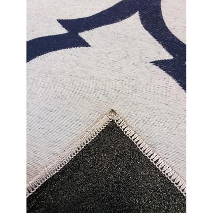 Imagem de Tapete Geometrico Arabesco Prata ul 300X500 Antiderrapante