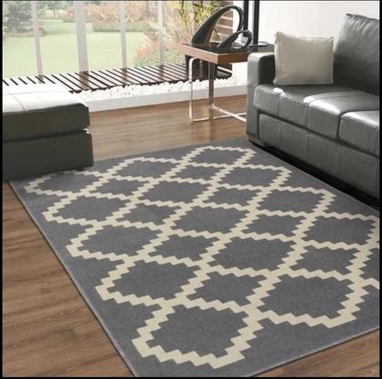 Imagem de Tapete Geometrico Capri 3071 2,50X3,50M 2.5X3.5M Herat Cinza