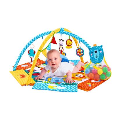 Imagem de Tapete Ginásio Com Bolinhas Para Bebê Party Azul Maxi Baby