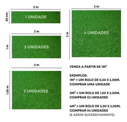 Imagem de Tapete Grama Sintética Artificial 12Mm Decoração Provençal