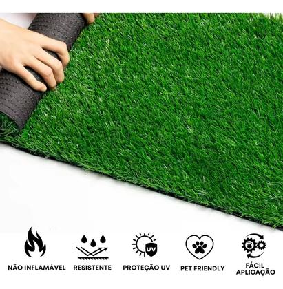 Imagem de Tapete Grama Sintética Artificial 12mm Decoração Provençal