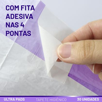 Imagem de Tapete Higiênico Alta Absorção com Aroma de Lavanda para Cães Ultra Pads 80x60cm 30 und