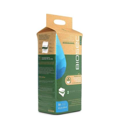 Imagem de Tapete Higiênico Biodegrável Biosec Eco 60x55cm Com 30 Unidades