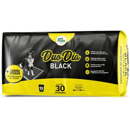 Imagem de Tapete Higiênico, Duo Dia Black, para Cães e Gatos, Qualidade Premium, 80x60cm, Petmais