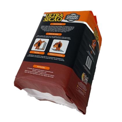 Imagem de Tapete Higiênico Fralda 80x60cm 30Un Ultra Secão Slim Carvão