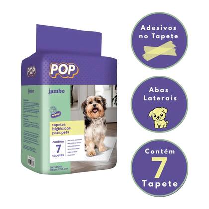 Imagem de Tapete Higienico Jambo Pop Cães 60x55 Jambo Pets (Escolha o Modelo) Nº Peças:7 Tapetes