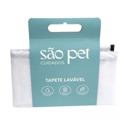 Imagem de Tapete Higiênico Lavável Reutilizável Absorvente São Pet