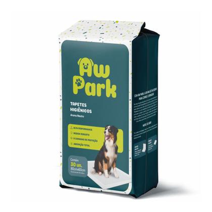 Imagem de Tapete Higiênico para Cães Aw Park 80x60cm 30un Premium Neutro Petlike Original