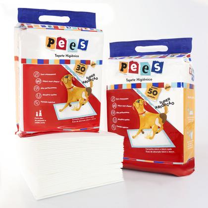 Imagem de Tapete Higiênico Slim Pees para Cães Premium 30 Unidades 50x60 cm Alta Absorção