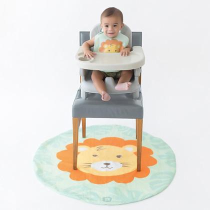 Imagem de Tapete Impermeável Para Introdução Alimentar BLW 1,05x1,05m Estampado Bichinho Pimpolho