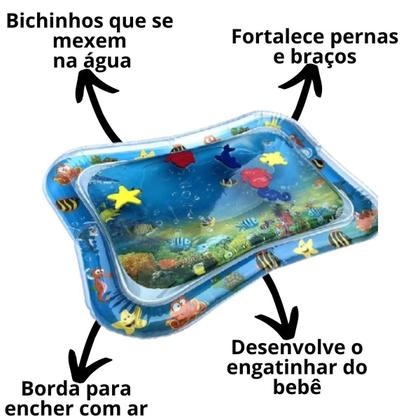 Imagem de Tapete Infantil Almofada Atividade Água Inflável Pedagógico