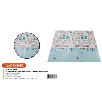 Imagem de TAPETE INFANTIL ATIVIDADES EMBORRACHADO DOBRÁVEL 150x200MM ZIPPY TOYS