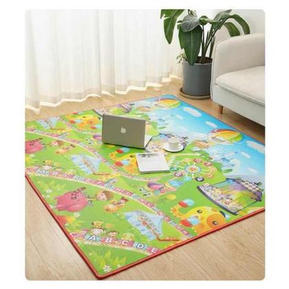 Imagem de Tapete Infantil Bebe Portatil Dobravel Termico 180Cmx117Cm Tatame Educativo Com Bolsa
