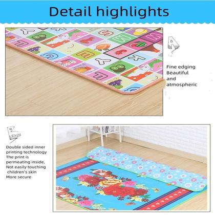 Imagem de Tapete Infantil Bebe Portatil Dobravel Termico 180Cmx117Cm Tatame Educativo Com Bolsa