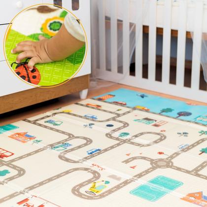 Imagem de Tapete Infantil de Atividades Dupla Face Tatame Térmico Dobrável Emborrachado